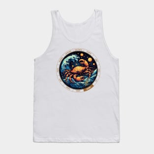 ZODIAC Cancer - Astrological CANCER - CANCER - ZODIAC sign - Van Gogh style - 13 Tank Top